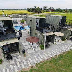 CONTAINER DOUBLE DECKER ROOM CD 3 PAX ROOM (GROUND FLOOR) WITH PRIVATE BALCONY